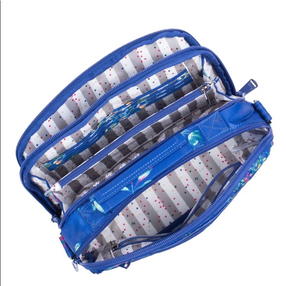 lug Bags Lug Scoop Rfid Top Handle Crossbody Bag Bouquet Blue